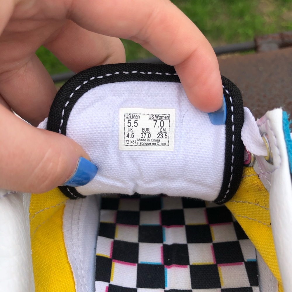 Old Skool Checkerboard Vans - Picture 4 of 4